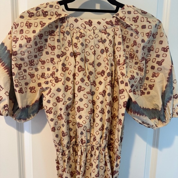 Ulla Johnson Josefina Ruched Floral Print V-Neck Dress | Size 2 / S - Picture 11 of 11